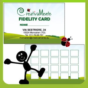 FIDELITY CARD CreativaMente Torino Come funziona