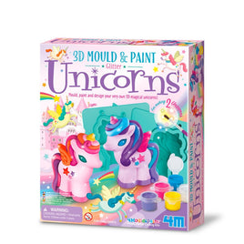4M Modella & Dipingi Unicorni Glitter 3D