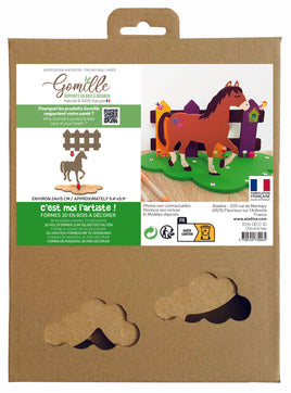 Aladine Gomille 3D Cavallo Staccionata