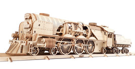 Ugears Locomotiva Express In Legno Puzzle 3D Meccanico