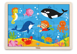 Viga Puzzle In Legno 16 Pezzi Oceano