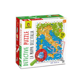 Ludattica Detective Puzzle 108 Pcs La Mappa Dell'Italia
